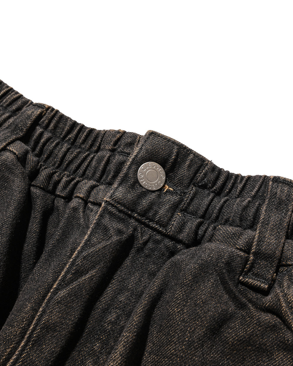 CLESSTE / Vintage Dyed Selvedge Denim Worker Pants  (Vintage Black)