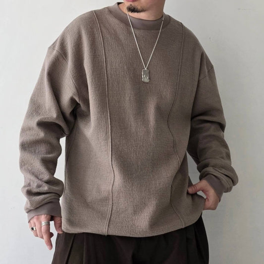 GANDER / Raw Edge Crewneck (Beige)