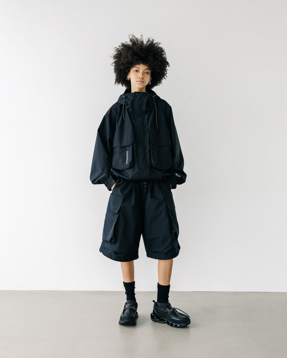 CLESSTE / +Phenix Windstopper ® By Gore-tex Labs City Military Half Pants (Black)