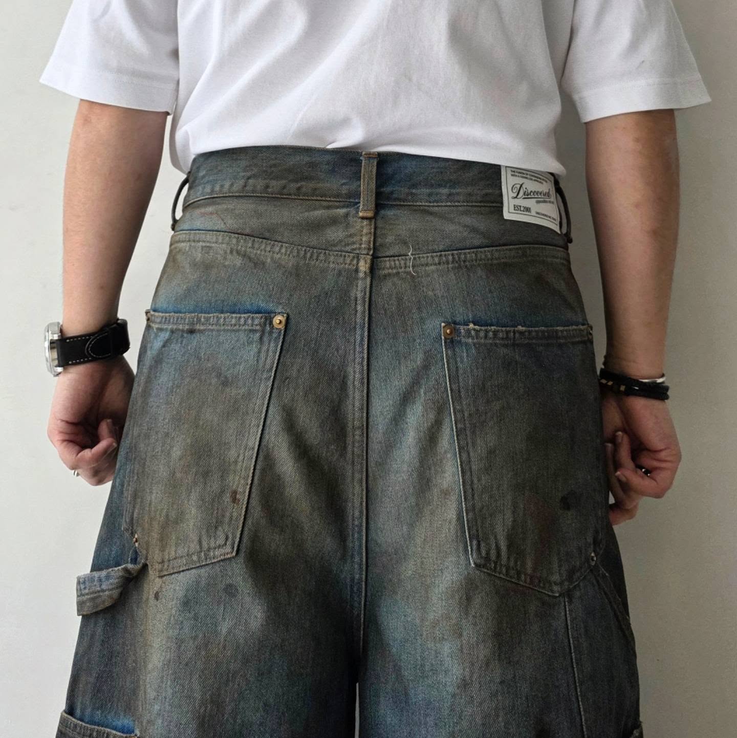 DISCOVERED / Double Knee Denim Shorts (Indigo)