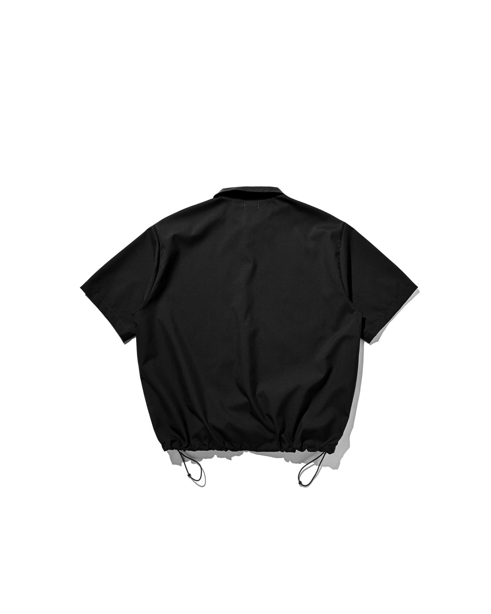 CLESSTE / Tropical Wool City S/S Half Zip Shirt (Black)
