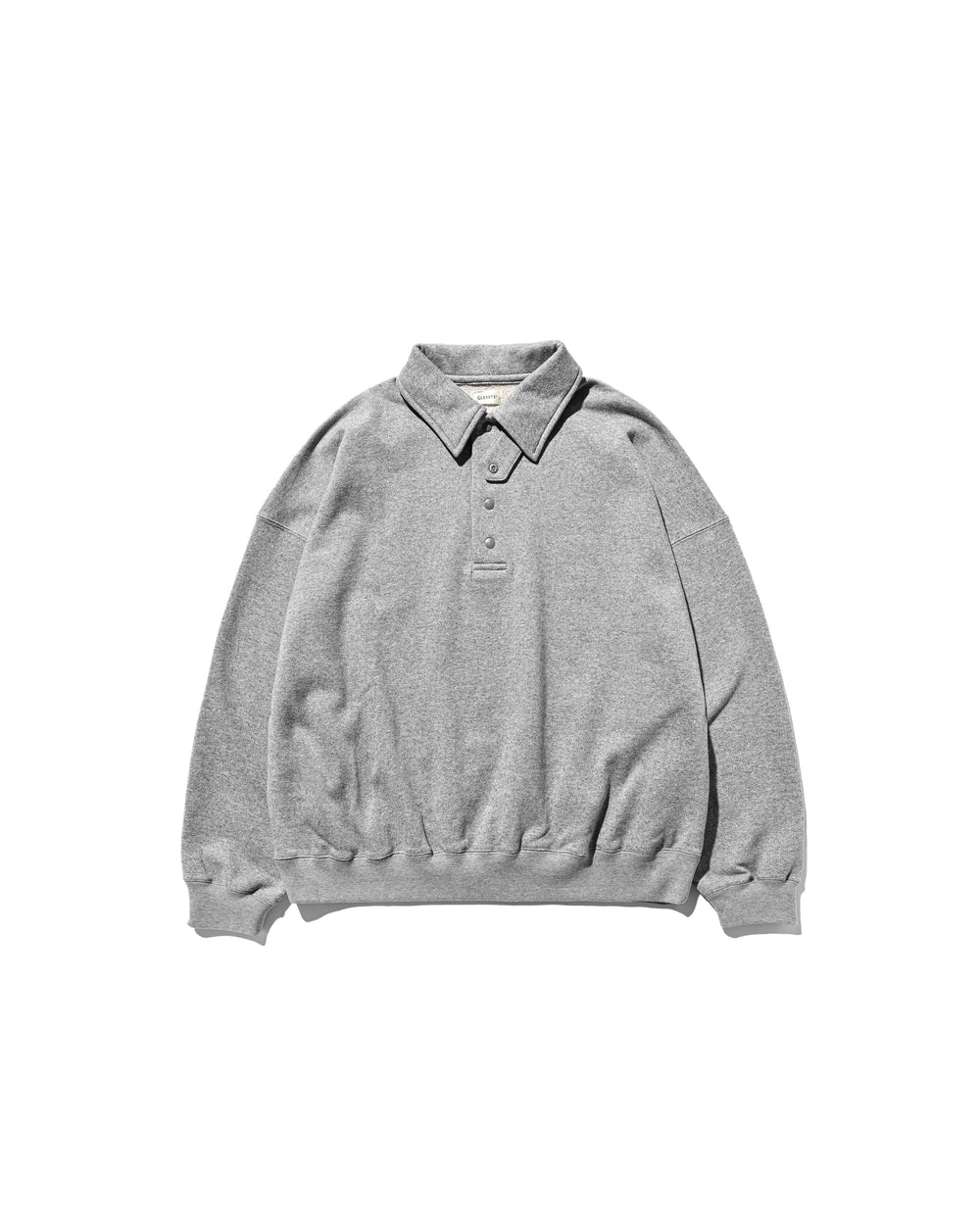 CLESSTE / Half Snap Sweat Shirt (Gray)