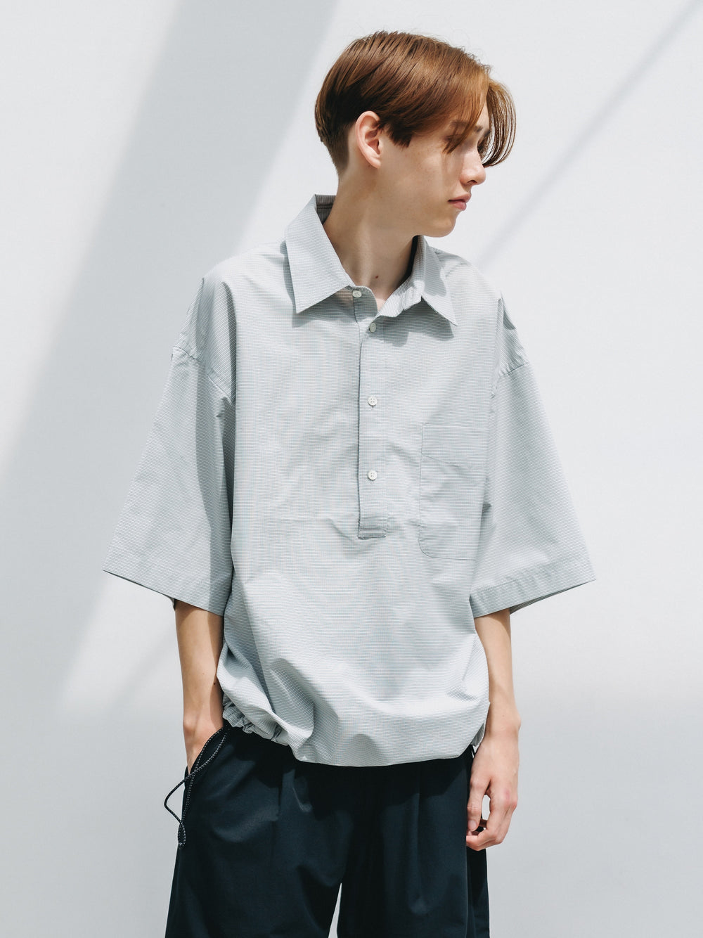 CLESSTE / Mini Plaid S/S Pullover Shirt (White)