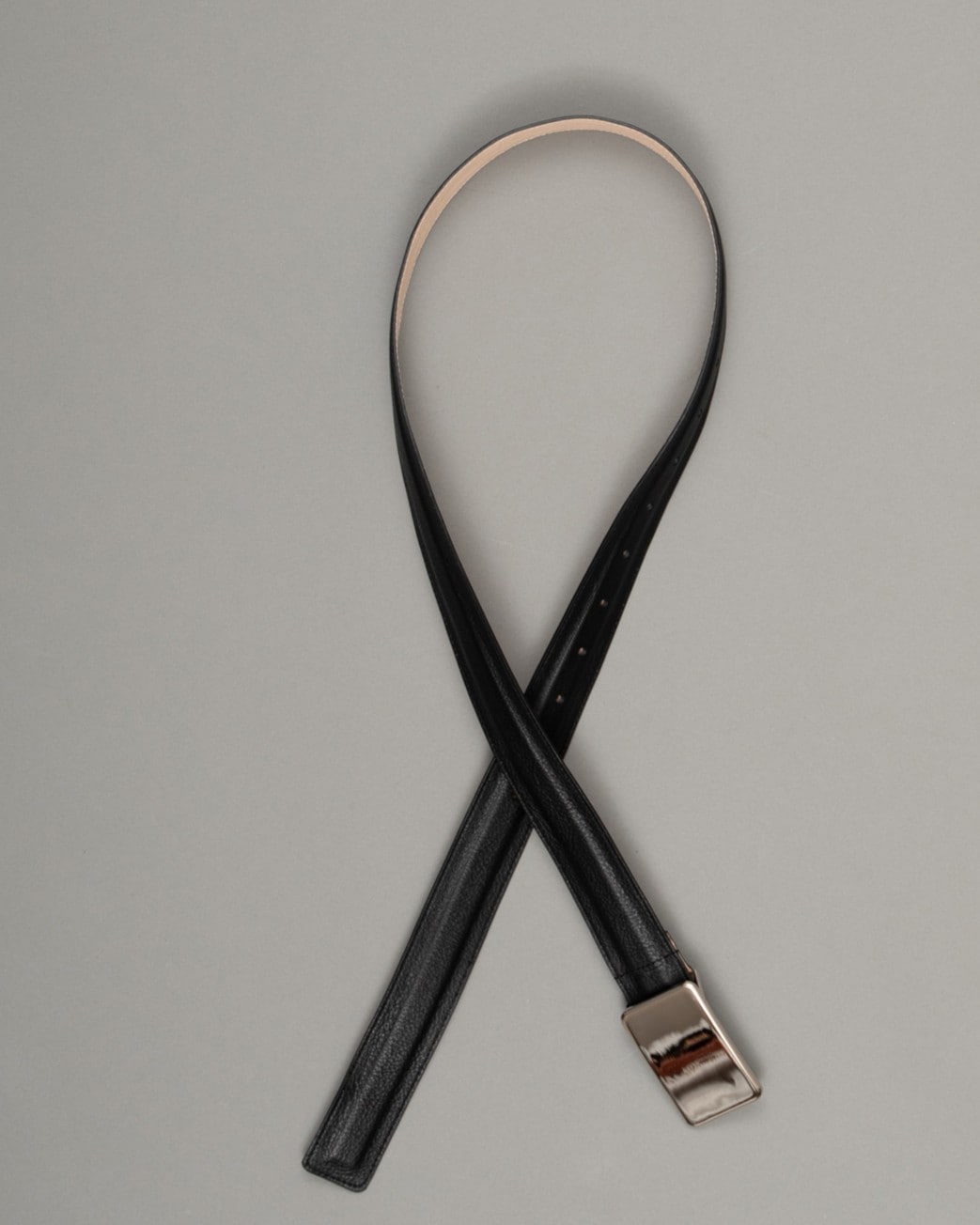 RICH I / Leather Belt (Black)