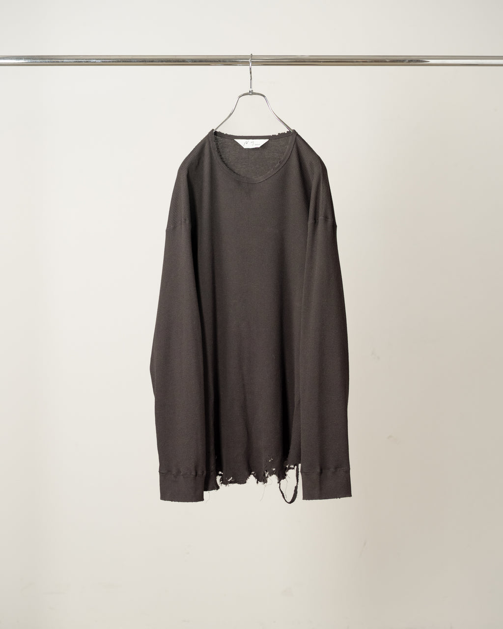 ANCELLM / Damage Waffle Crew LS (D.Brown)