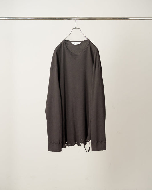 ANCELLM / Damage Waffle Crew LS (D.Brown)