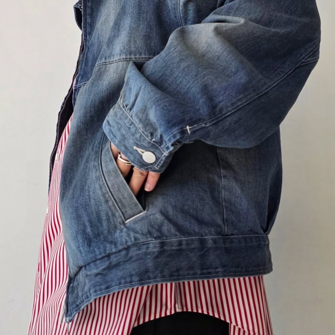 ANCELLM / Denim Zipup Jacket (Indigo)