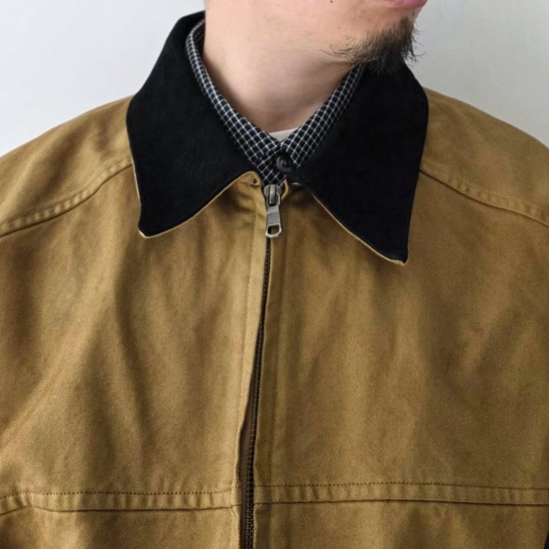 ANCELLM / Zip Blouson (Beige)