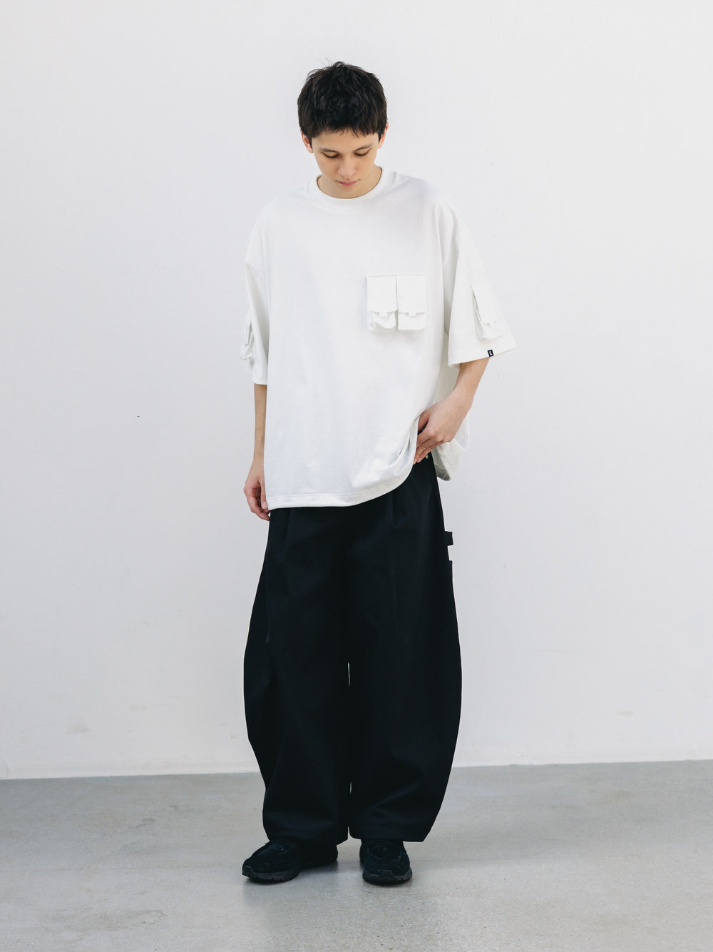 CLESSTE / Multi Pocket S/S T-Shirt (White)