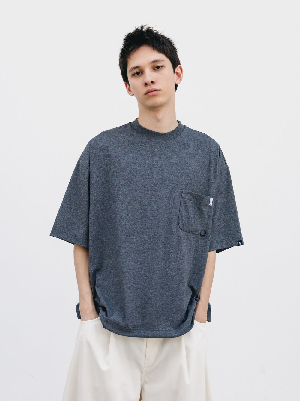 CLESSTE / Tech Pocket S/S T-Shirt (Charcoal)