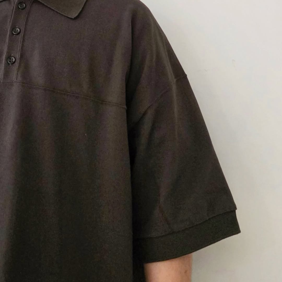 ANCELLM / Football S/S Polo (Brown)