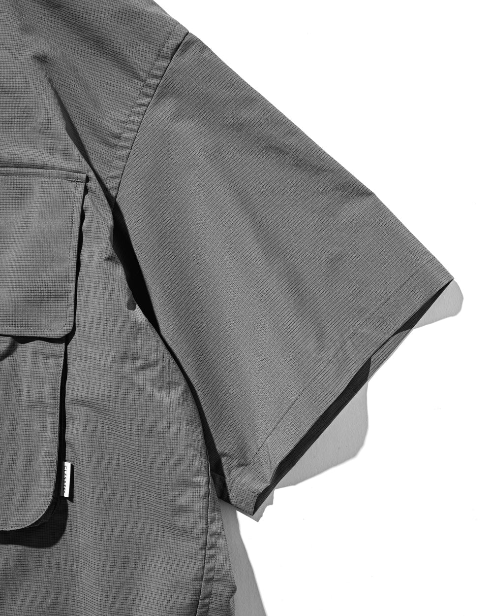 CLESSTE / Graph Check Wading S/S Shirt Jacket (White x Black)