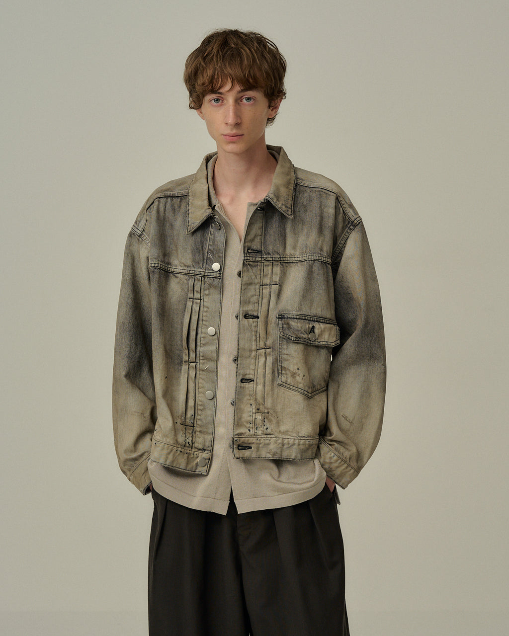 ANCELLM / Aging Denim Jacket