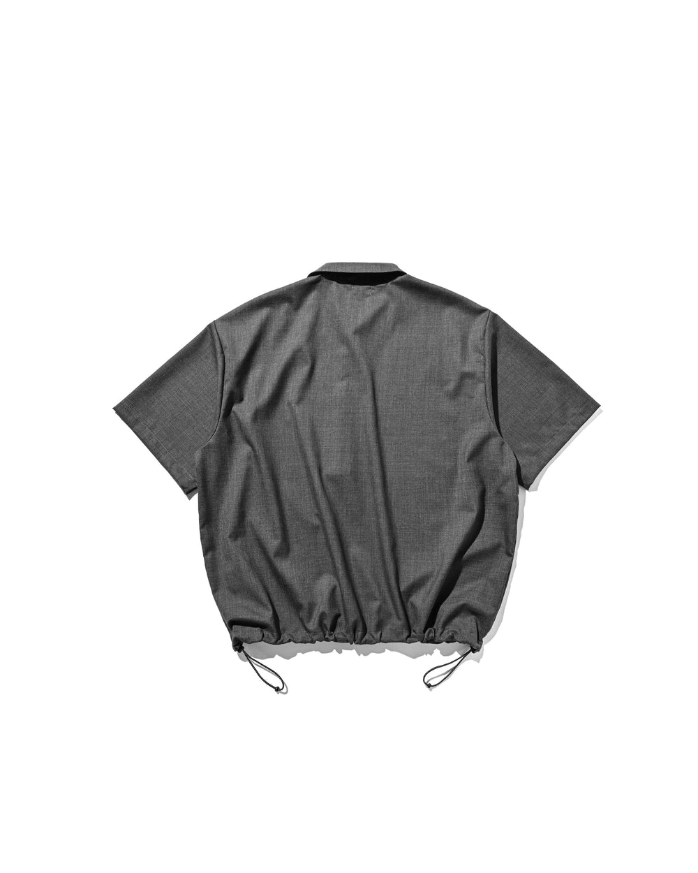 CLESSTE / Tropical Wool City S/S Half Zip Shirt (Gray)