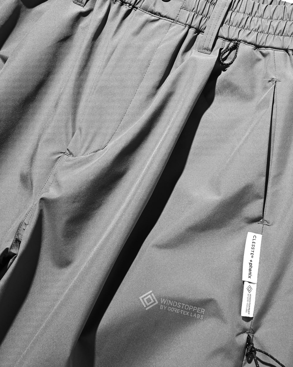 CLESSTE / +Phenix Windstopper ® By Gore-tex Labs City Barrel Leg Pants (Charcoal Gray)