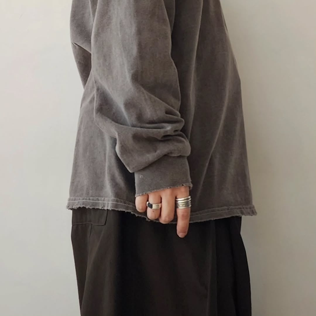 ANCELLM / Message L/S T-Shirt