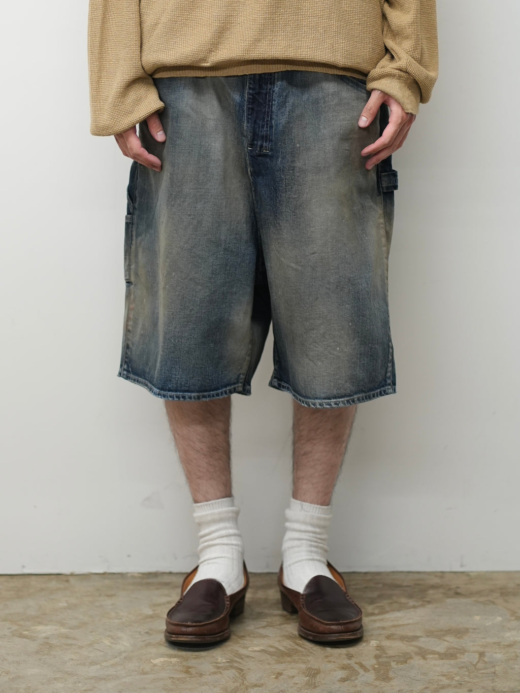 ANCELLM / Denim Painter Shorts (Indigo) – Tree and Branch