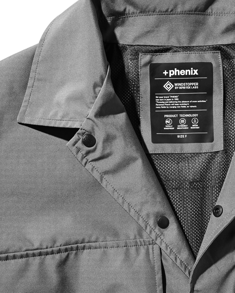 CLESSTE / +Phenix Windstopper® By Gore-Tex Labs Detachable Wading Shirt Jacket (Graphite Gray)