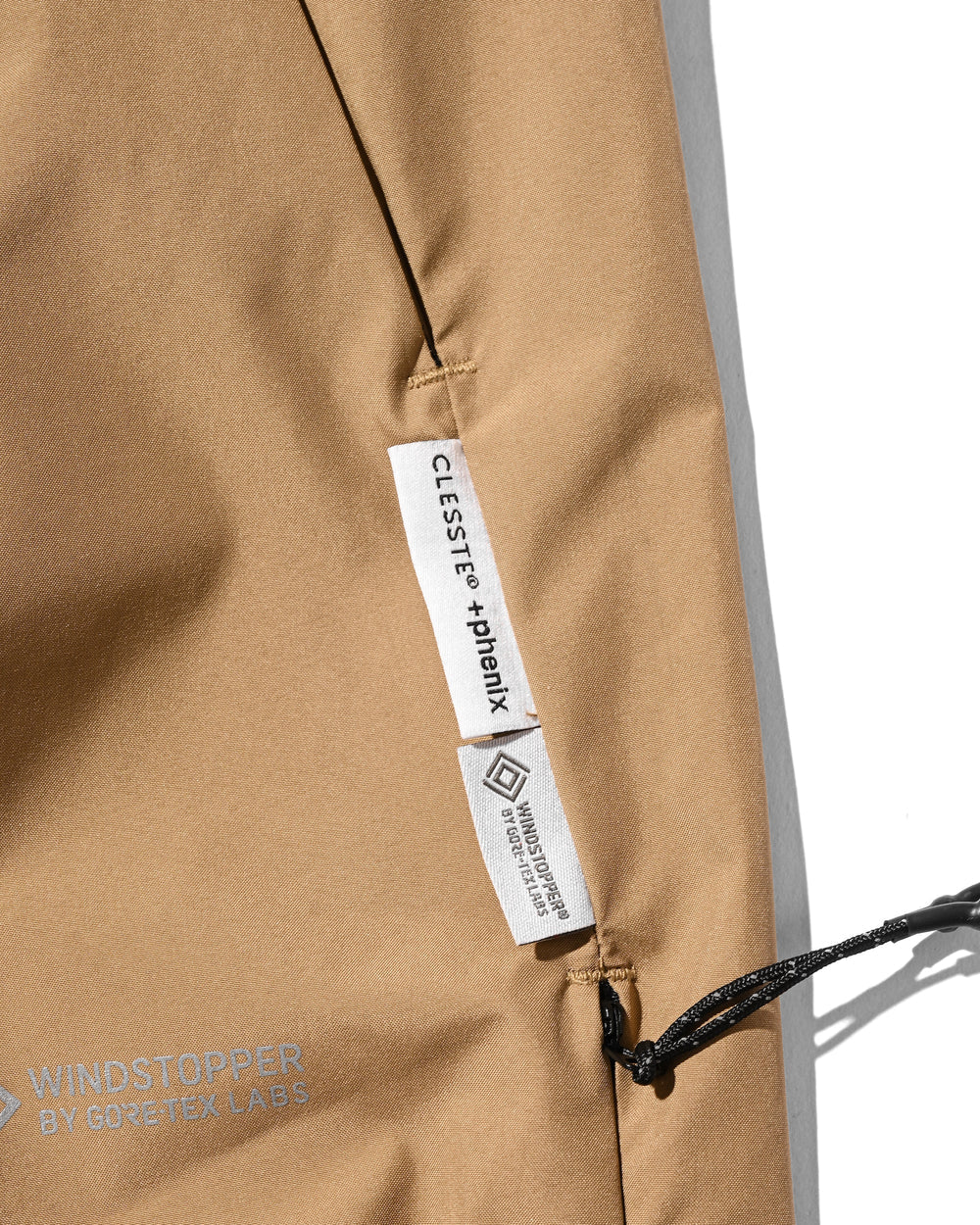 CLESSTE / +Phenix Windstopper ® By Gore-tex Labs City Barrel Leg Pants (Camel Beige)