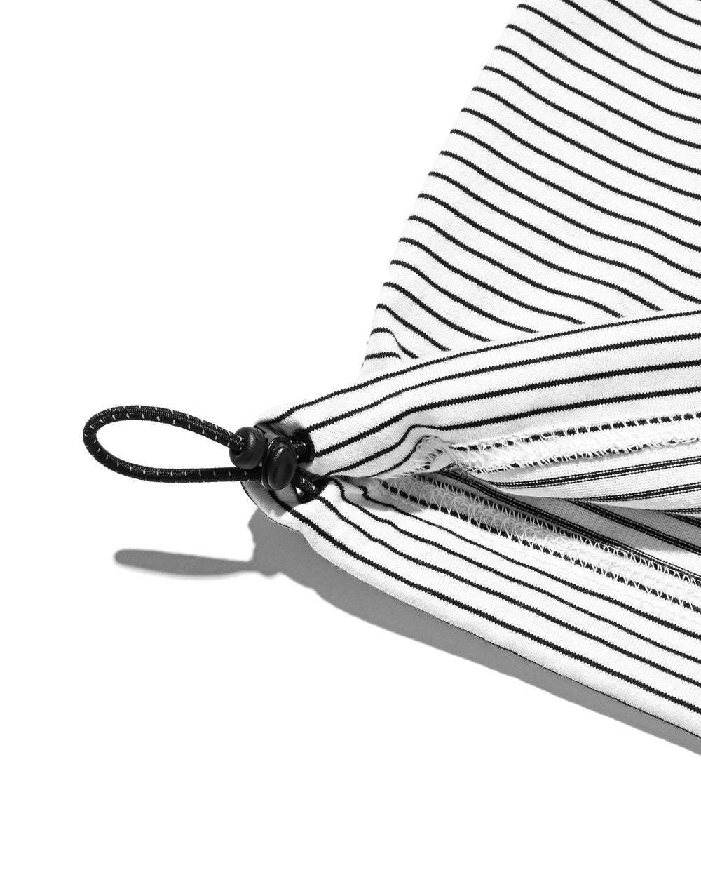 CLESSTE / 'C x Concept' Striped S/S T-Shirt With Drawstrings (White x Black)
