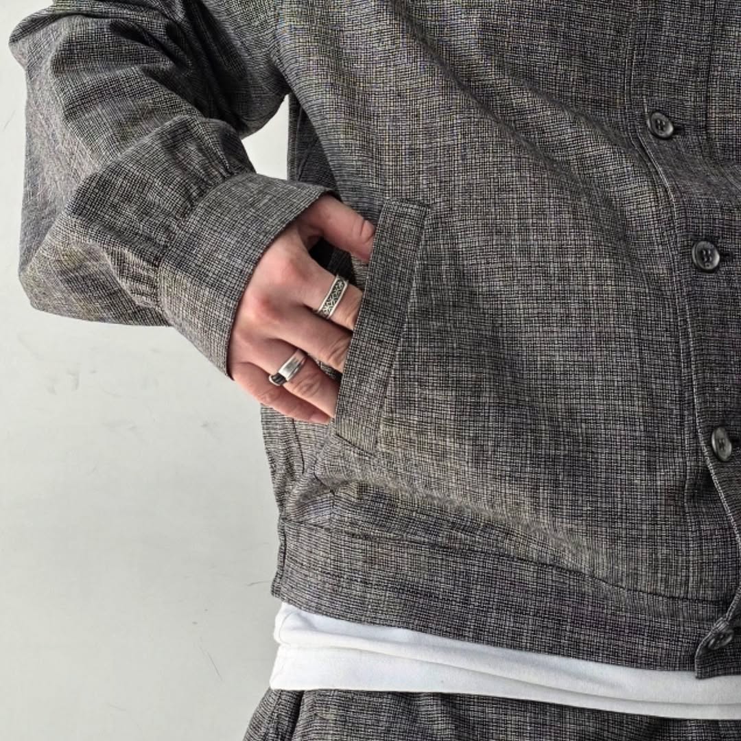 GANDER / Pennine Shirt SS26 (Black Speckled)