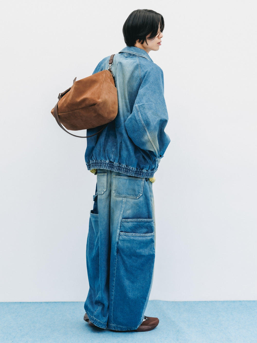 CLESSTE / Suede Day Off Bag Large (Brown)