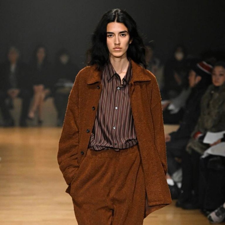KANEMASA PHIL / 8G×32G Shirts Blouson (Chestnut Brown)
