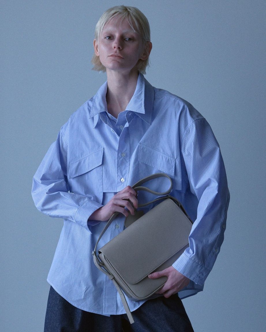 RICH I / Layered Shirt (Sax Stripe)