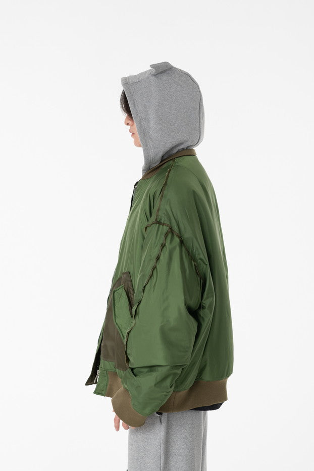 DISCOVERED / Devils Ear Hoodie Down MA-1