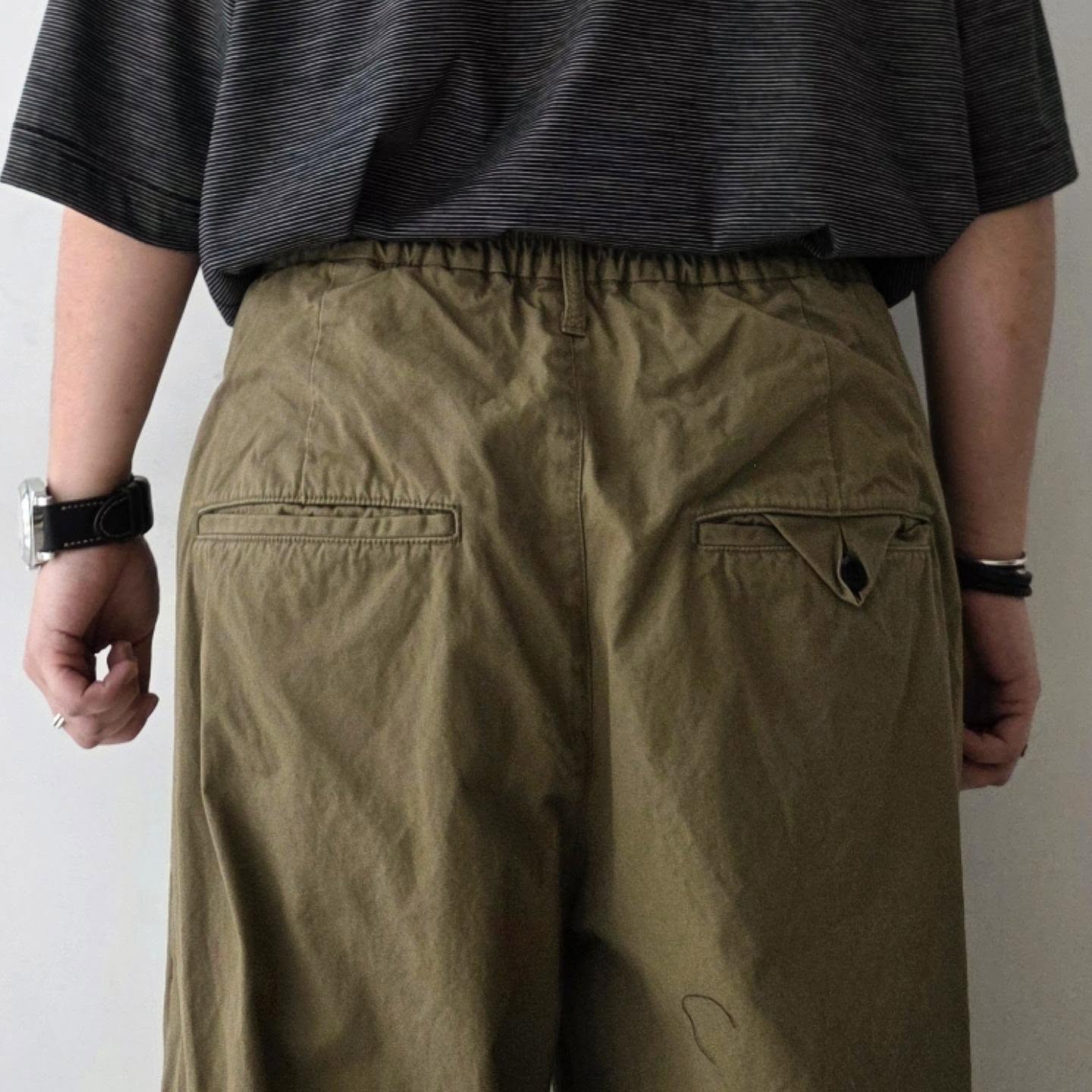 ANCELLM / Poplin Cargo Pants (Olive)