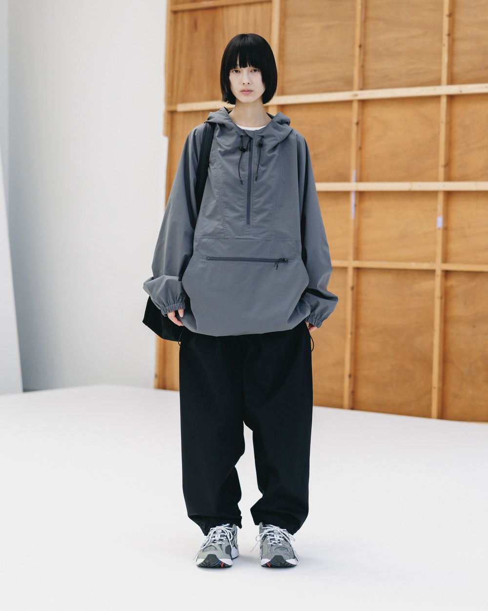 CLESSTE / Packable City Anorak Parka (Gray Mini Graph Check)