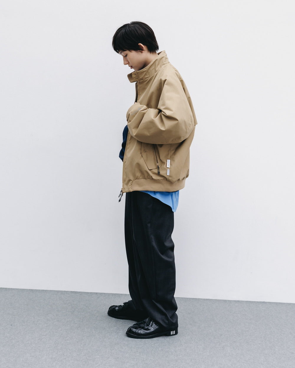 CLESSTE / +Phenix Windstopper® By Gore-Tex Labs Twill City Harrington Jacket (Carmel Beige)