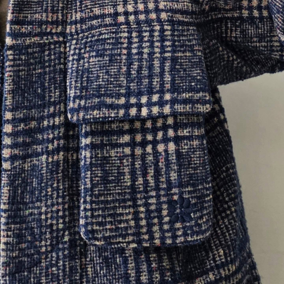 GANDER / Wool Peveril Jacket (Blue Check)