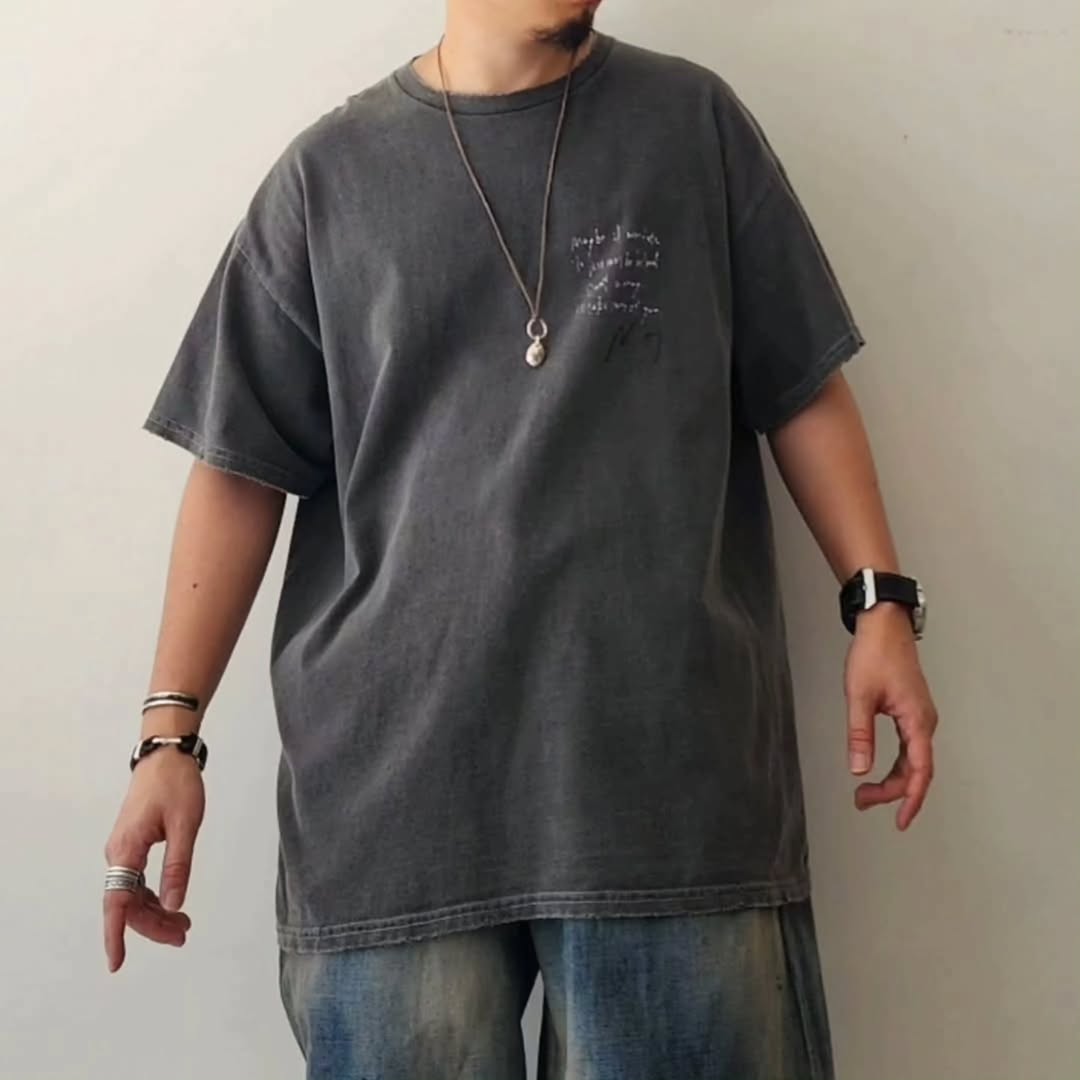 ANCELLM / Message T-Shirt