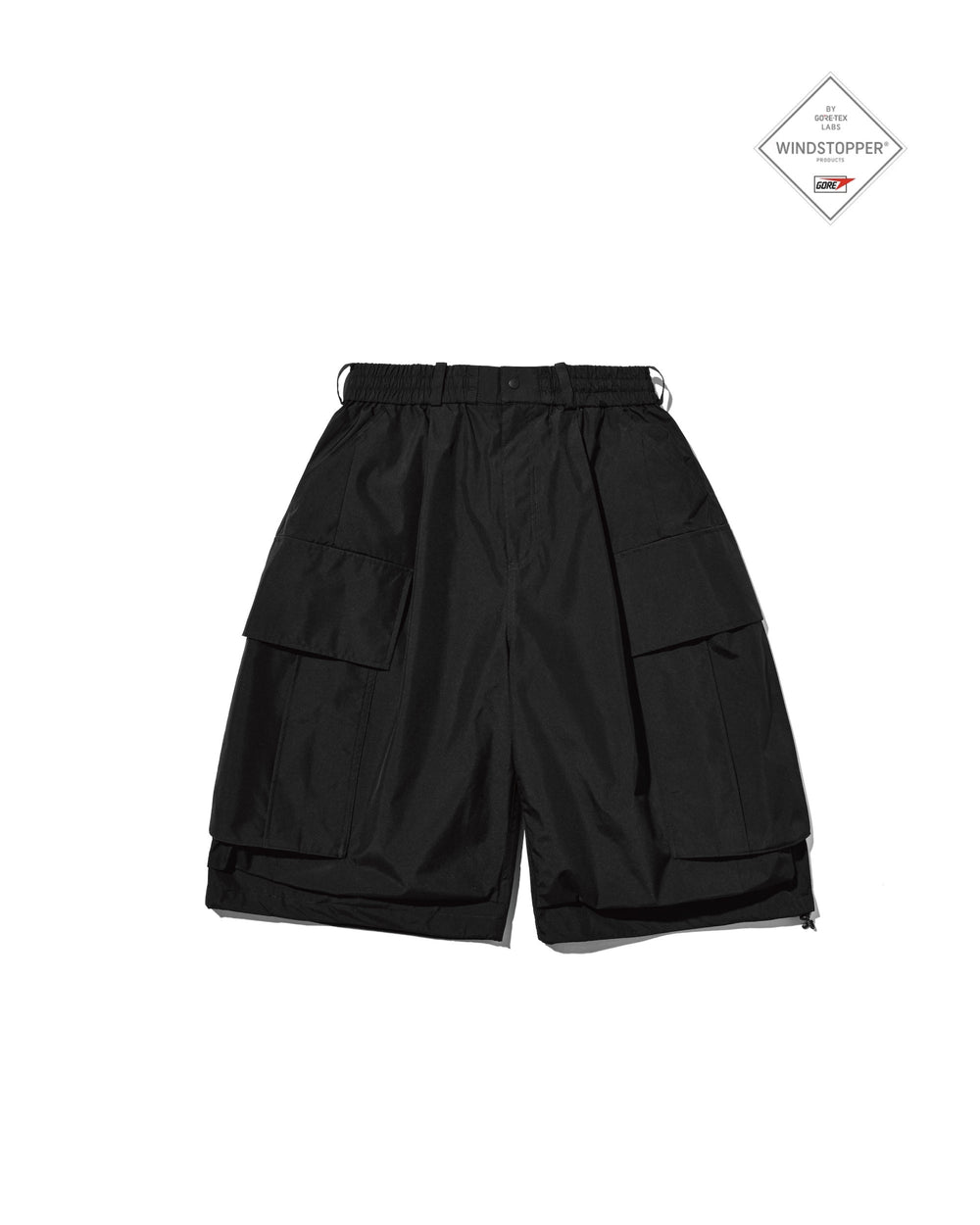 CLESSTE / +Phenix Windstopper ® By Gore-tex Labs City Mega Pocket Balloon Cargo Half Pants (Black)