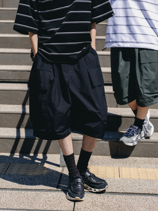 CLESSTE / +Phenix Windstopper ® By Gore-tex Labs City Mega Pocket Balloon Cargo Half Pants (Black)