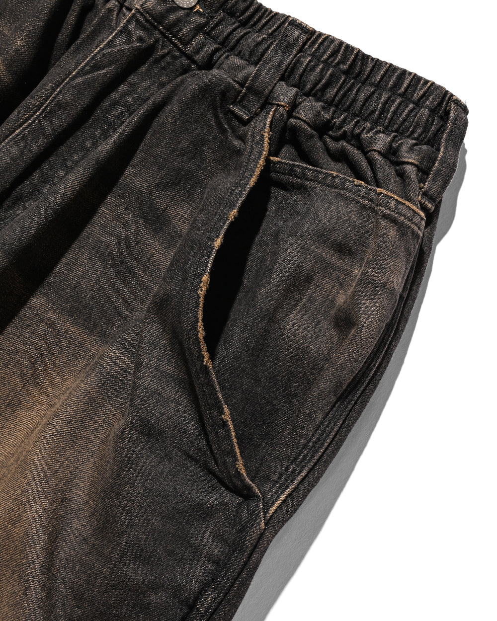CLESSTE / Vintage Dyed Selvedge Denim Worker Pants  (Vintage Black)