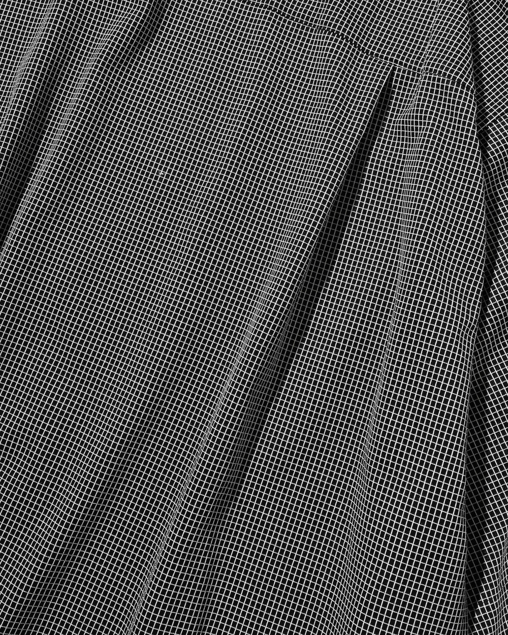 CLESSTE / Mini Grid Check 36G Knit Everyday S/S Shirt (Black x White)