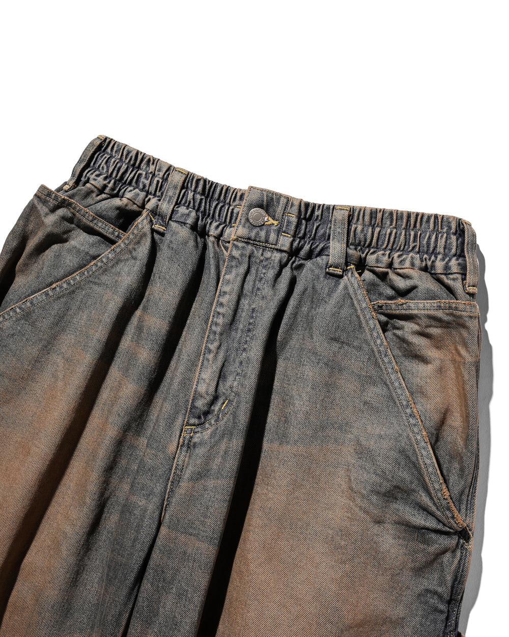 CLESSTE / Vintage Dyed Selvedge Denim Worker Pants (Vintage Brown)
