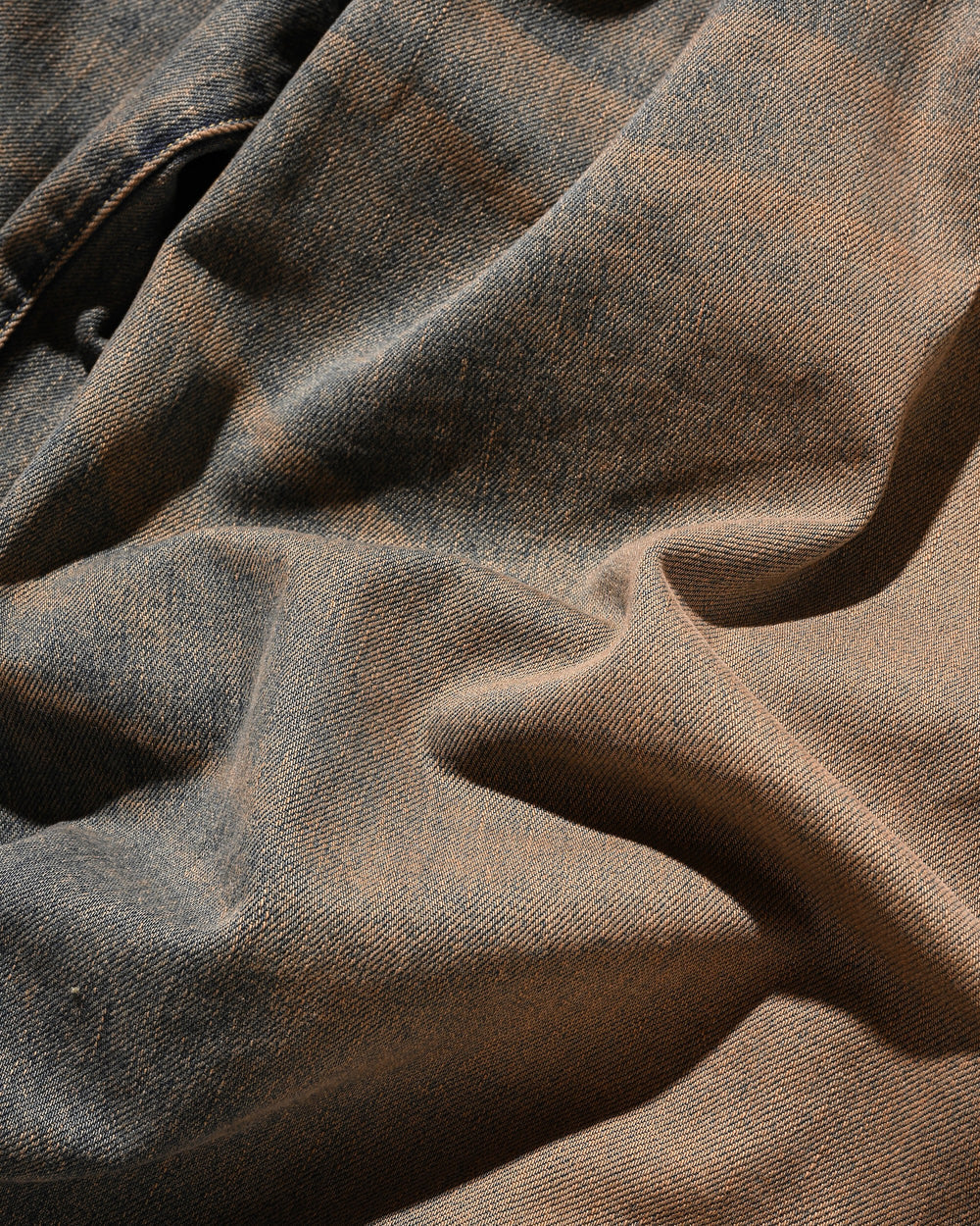 CLESSTE / Vintage Dyed Selvedge Denim Barrel Leg Pants (Vintage Brown)