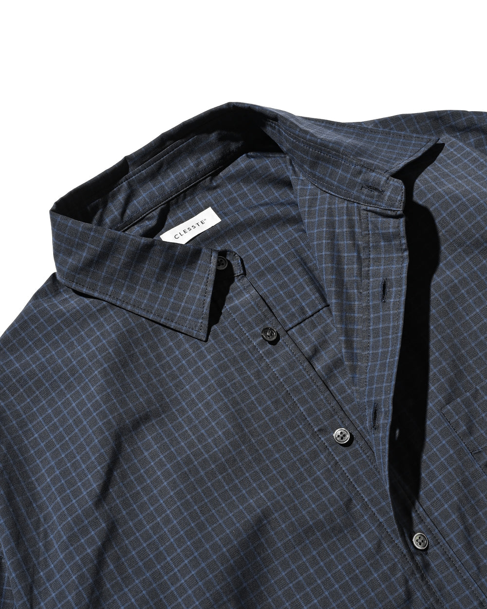 CLESSTE / Mini Plaid L/S Pullover Shirt (Navy)