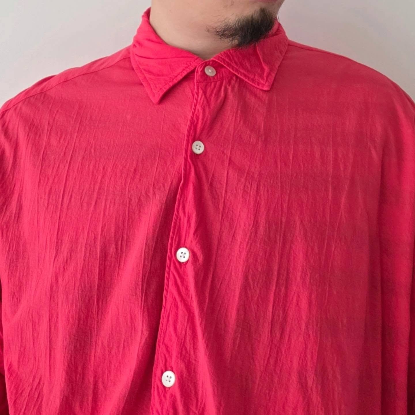 KANEMASA PHIL / 46G Artisan Shirt (Dyed Pink)
