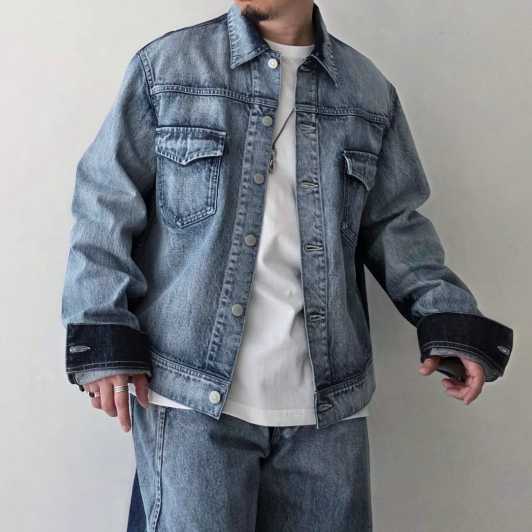 NOMAT / 2 Tone Denim Blouson