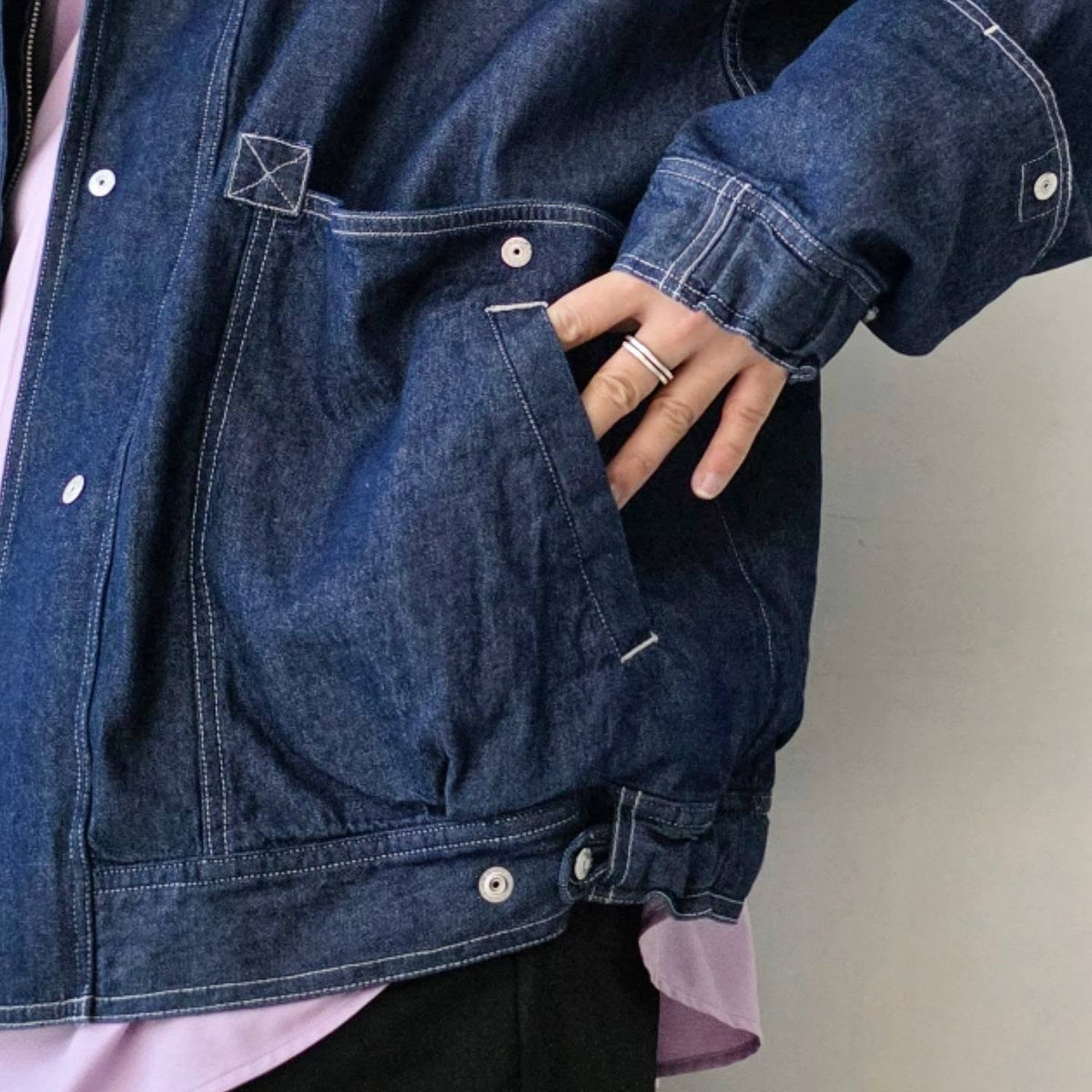 INNAT / Denim Hunter Hiker Jacket (One Wash Blue)