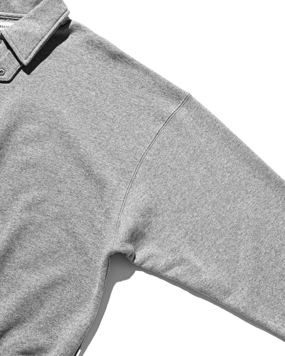 CLESSTE / Half Snap Sweat Shirt (Gray)