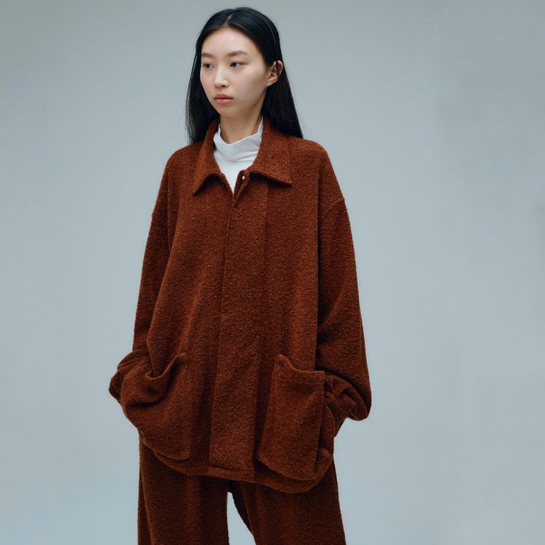 KANEMASA PHIL / 8G×32G Shirts Blouson (Chestnut Brown)