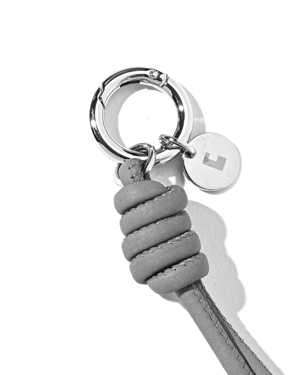 CLESSTE / Leather Knot Charm For ITTI (Gray)