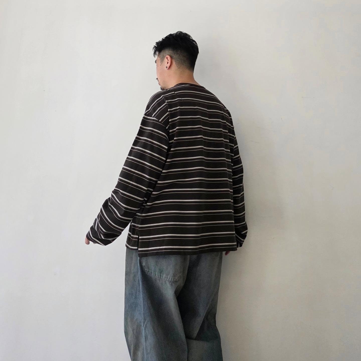 ANCELLM / Border LS T-Shirt (Black)