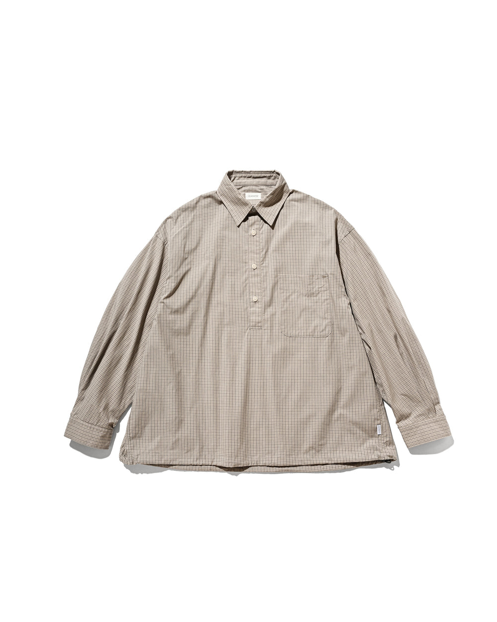 CLESSTE / Mini Plaid L/S Pullover Shirt (Beige)