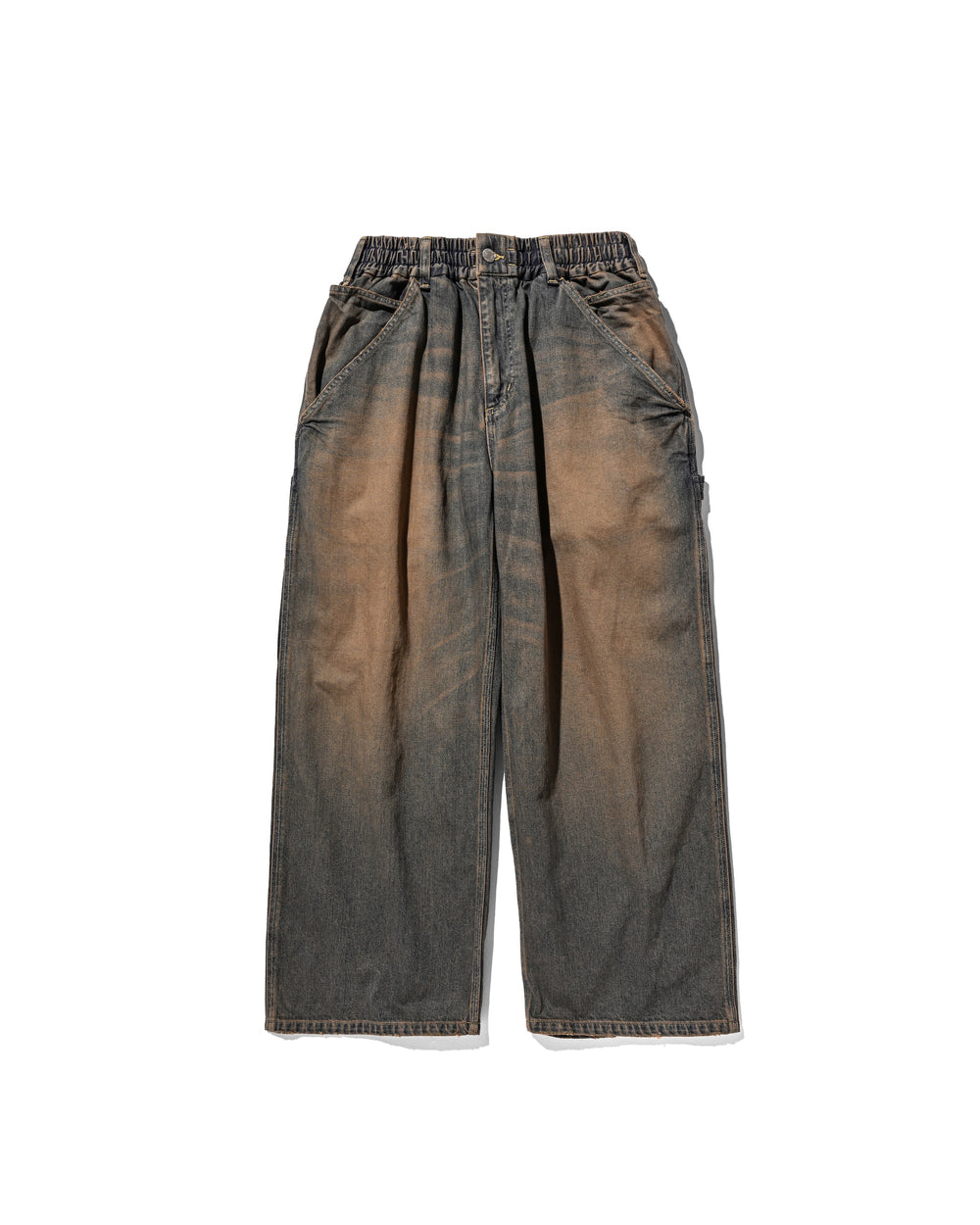 CLESSTE / Vintage Dyed Selvedge Denim Worker Pants (Vintage Brown)